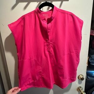 Figs Scrubs Bright Pink Set
